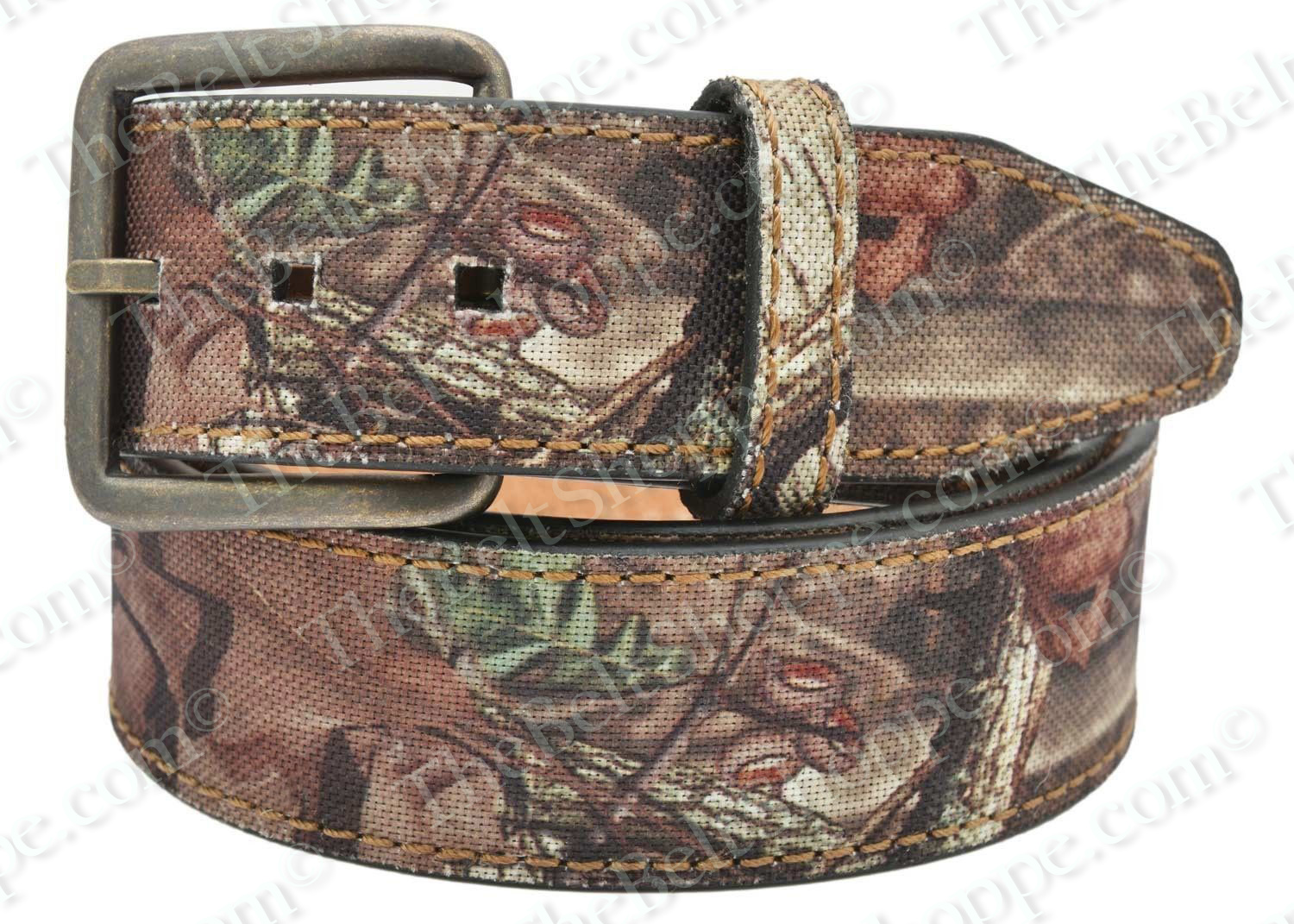 MOSSY OAK Men's Camouflage Camo Canvas Belt - Size 32 - 46 - New w/All Tags